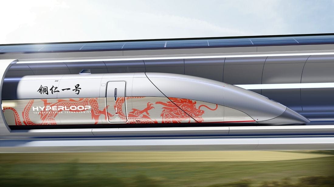 Hyperloop lest Kína [Mynd: Hyperloop Transportation Technologies]