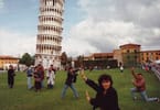 American tourists damage Leaning Tower of Pisa for a selfie