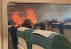20 train passengers injured fleeing raging forest fire in Spain