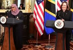 President Samia Suluhu Hassan and US Vice President Kamala Harris during a briefing at the White House i | eTurboNews | eTN