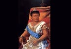 Porträt von Kapiʻolani von Charles Furneaux, ausgestellt im Iolani-Palast. Public Domain.