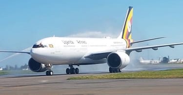 First Uganda Airlines Airbus 330-800 touches down in Entebbe