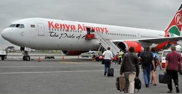 Kenya Airways last London flight