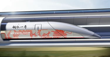 Hyperloop Train China [Setšoantšo: Hyperloop Transportation Technologies]