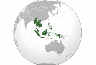 Thailand, Kambodza, Laos, Malezia, Myanmar, Vietnam dia maniry ny 'faritra Schengen' Aziatika
