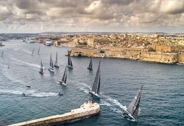 malta 1 - Rolex Middle Sea Race sa Grand Harbour ng Valletta; Isle ng MTV 2023; - larawan sa kagandahang-loob ng Malta Tourism Authority
