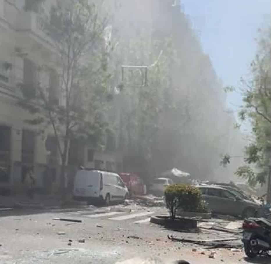 18 people wounded in powerful building explosion in Madrid, Spain