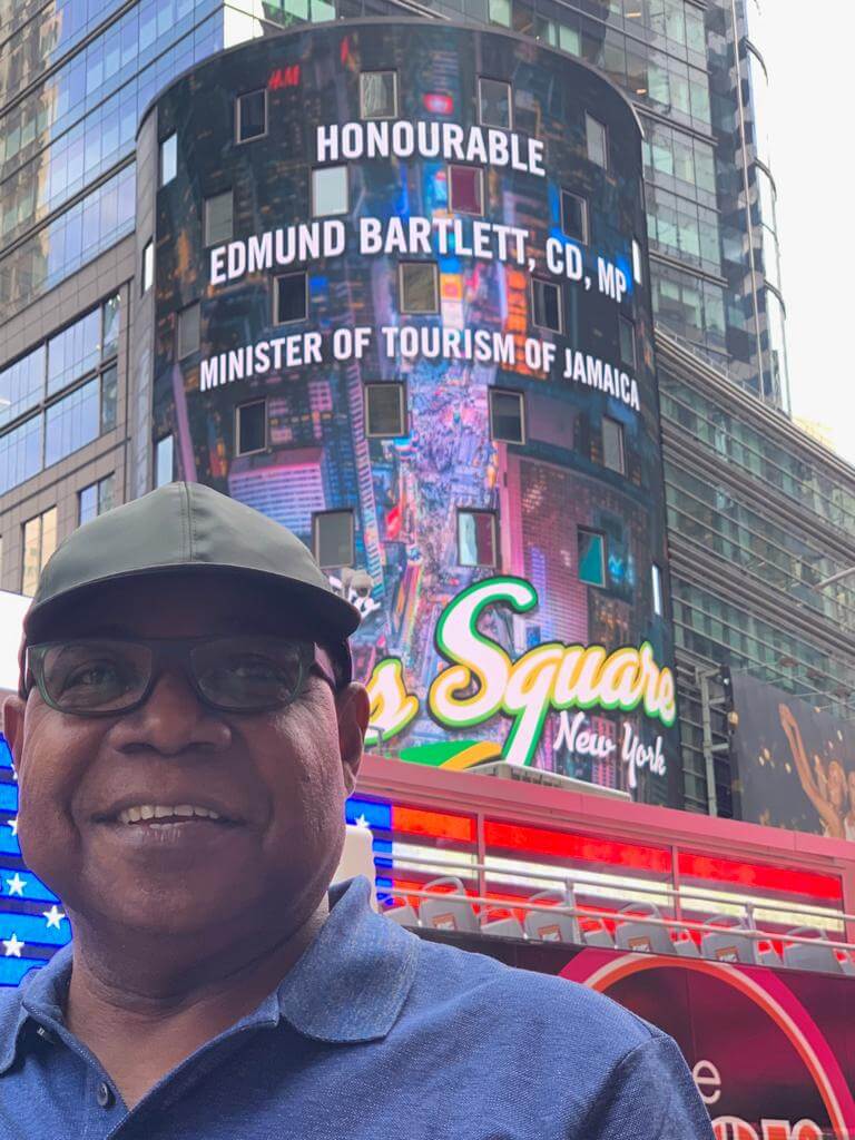 Times Square NYC Welcomes Jamaica’s Minister of Tourism