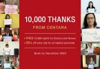Centara donates 10,000 room nights to medical heroes