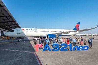 First Airbus A321neo with Airspace interior delivered to Delta