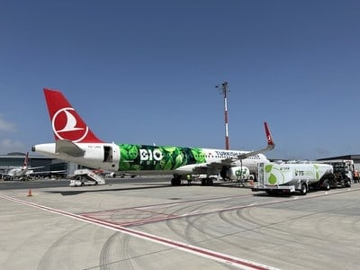 Sustainability themed Turkish Airlines aircraft takes to the skies