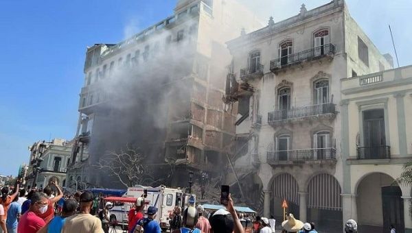 Massive explosion rips through Saratoga Hotel in Havana, Cuba