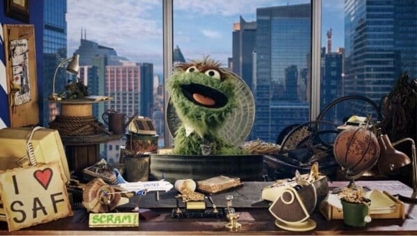 Oscar the Grouch named Chief Trash Officer of United Airlines
