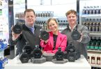 Michael Jackson Head of Commercial at Belfast City Airport James Richardson Owner of Basalt Distillery and Gillian ONeill Store Manager at World Duty Free at Belfast City Airport | eTurboNews | eTN